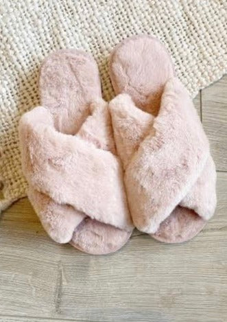 R +M   FLUFFY SLIPPERS PINK