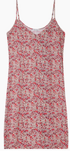 LILY AND LIONEL ROSIE SLIP DRESS VISCOSE SATIN PINK ASTER LIBERTY PRINT
